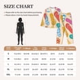 thumbnail image 4 of Pajama Sets for Women 2 Pcs, Colorful Summer Flip Flops Button Down Long Sleeve Sleepwear Lounge PJ Sets, 4 of 6