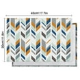 thumbnail image 6 of Multicolor Chevron Pattern Summer Placemats Table Placemats Set Of 4-Linen Kitchen Washable Placemats Table Mats 11.8"x17.7" Non-Slip Heat Resistant, 6 of 6