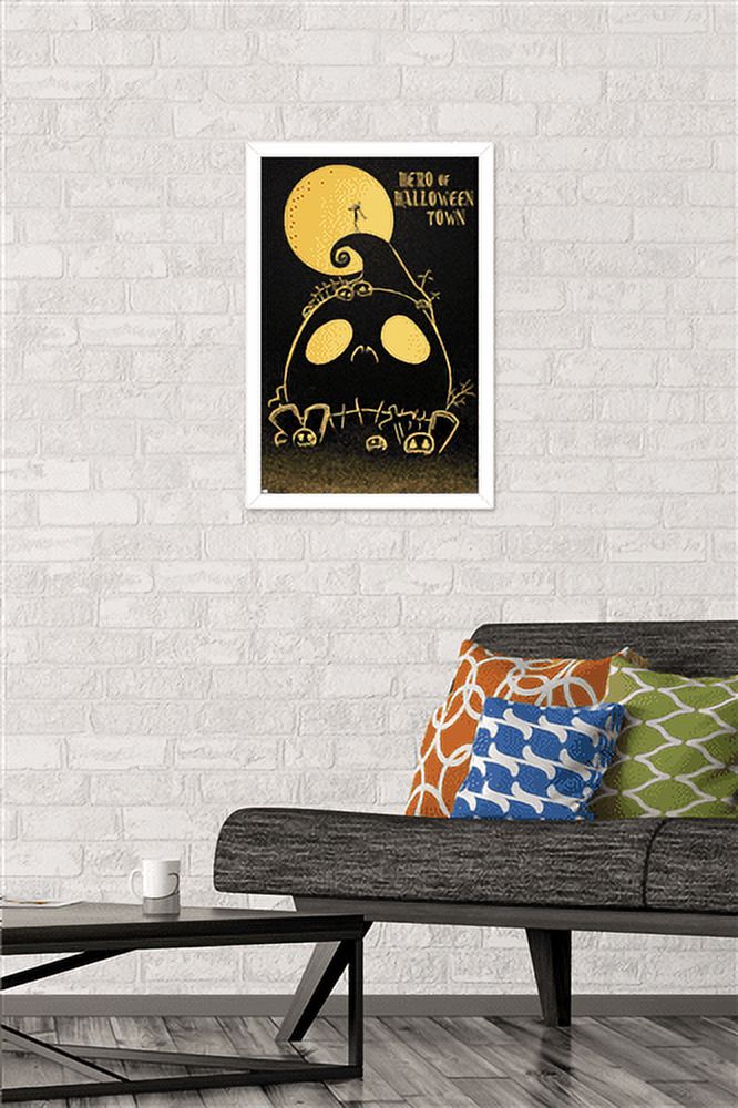 Disney Tim Burton's The Nightmare Before Christmas - Hero Wall Poster, 14.725" x 22.375", Framed