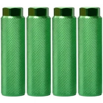 4 Pcs Bike Pegs,Aluminum Alloy Anti-Skid Lead Foot Bicycle Pedals BMX Pegs for 3/8 Inch Axles Bicycle Accessories,Green