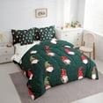 thumbnail image 4 of Homewish Kawaii Xmas Gnome Twin Bedding Sets 7-Piece, Green Cartoon Christmas Bedding Comforter Set, Teens Kids Boys Girls Reversible Sheet Sets, Lightweight Room Decor, 4 of 8