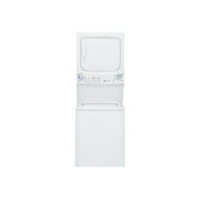 GE Unitized Spacemaker GTUP270GMWW - Laundry center - width: 26.8 in - depth: 30.9 in - height: 75.5 in - front loading - 673 rpm - white on white