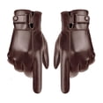 thumbnail image 1 of Guantes de invierno para hombre, cuero de PU, pantalla , de , otoño, invierno, gruesos, cálidos, suaves, térmicos, a prueba de , marrón Marrón 24.5cm Hugo guantes de invierno para hombre, 1 of 8