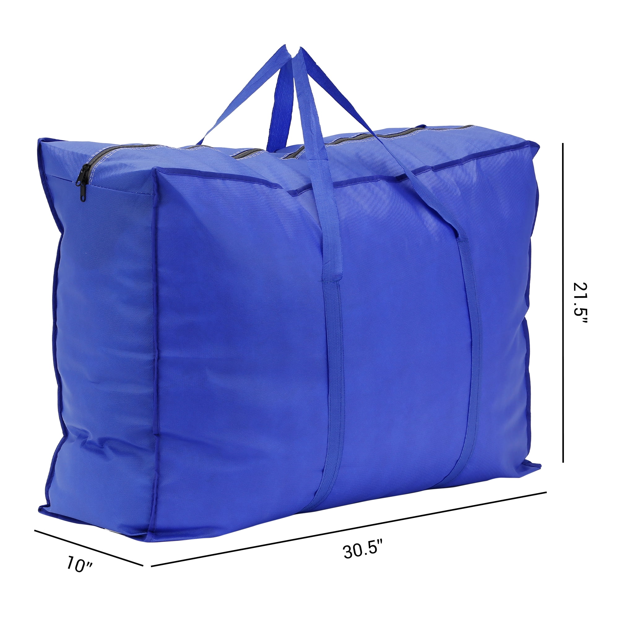 Unique Bargains 1 Pack Clothes Storage Foldable Storage Bags Royal Blue 31*22*10in
