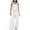 White, variant on biudgviw Women's Loose Overalls Sleeveless Adjustable Strap Square Neck Wide Leg Casual Jumpsuits Summer Baggy Bib Rompers Pockets