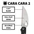 thumbnail image 3 of Cuchillo Spyderco BY03PBKWC2 Cara Cara 2 Wharncliffe 21,8 cm, 3 of 5