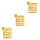 thumbnail image 4 of Vogacara Gráfico de bolsillo Gráfico de bolsillo de calendario colgante de doble cara Amarillo Type1, 4 of 6