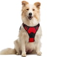 thumbnail image 1 of Arnés para perros Rabbitgoo, sin tirones, ajustable, rojo, para perros medianos, 1 of 8