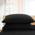 thumbnail image 3 of PiccoCasa 3 Pieces Microfiber Soft Breathable Duvet Cover Set Black Twin, 3 of 7