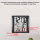 thumbnail image 5 of Reloj de pared multifuncional con pantalla grande, medidor de temperatura y humedad para el hogar, reloj despertador MFZFUKR BST3003406, 5 of 7