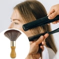 thumbnail image 4 of Pelo Cuello Duster Peluquería Barber Cepillo Mango de Madera Suave Pequeño C jinwen Cepillo de limpieza del cabello, 4 of 8