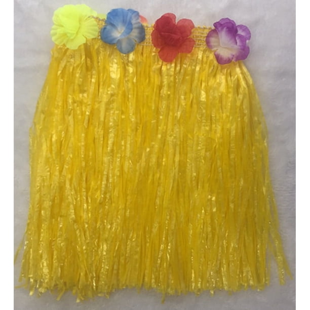Falda de hierba de 30 a 80 cm para niños y adultos, falda de hierba hawaiana para disfraz, fiesta de disfraces, falda de hierba