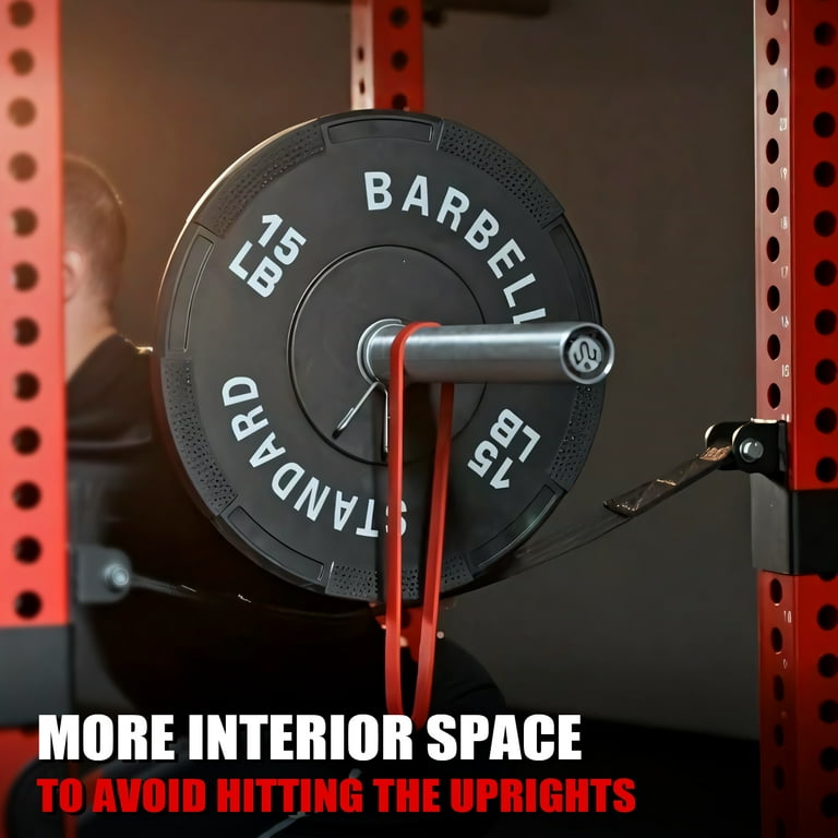 Support De Barre (J-Hook) Pour Power Rack 3x3'' – Paire, Capacité 1000 Lbs, Acier