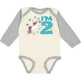 thumbnail image 3 of Inktastic I'm Two Unicorn Second Birthday Boys or Girls Long Sleeve Baby Bodysuit, 3 of 5