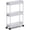 Grey, variant on Bathroom storage organizer, practical laundry cart, mobile storage rack, suitable for small spaces such as kitchens, offices, bathrooms, and laundry rooms. White.