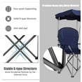 thumbnail image 4 of Camping Chair, Folding Outdoor Lawn Chair with Canopy, Carry Bag & Cup Holder, Portable Heavy Duty Camp Chair for Outside Travel, Picnic, Beach Soccer Chairs, 4 of 7