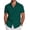 Dark Green, variant on COOFANDY Men's Cuban Guayabera Short Sleeve Button Down Shirt - Casual Summer Beach Linen Shirts