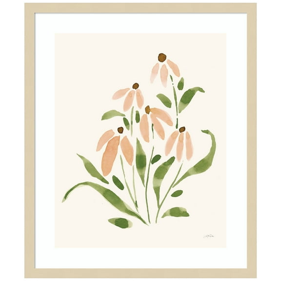 Amanti Art Spring Bouquet II Wood Framed Wall Art Print