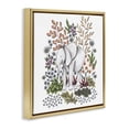 thumbnail image 4 of Jungle Wildlife Elephant Gold Framed Floater Canvas Wall Art, design by Cecilia Battaini, 4 of 10
