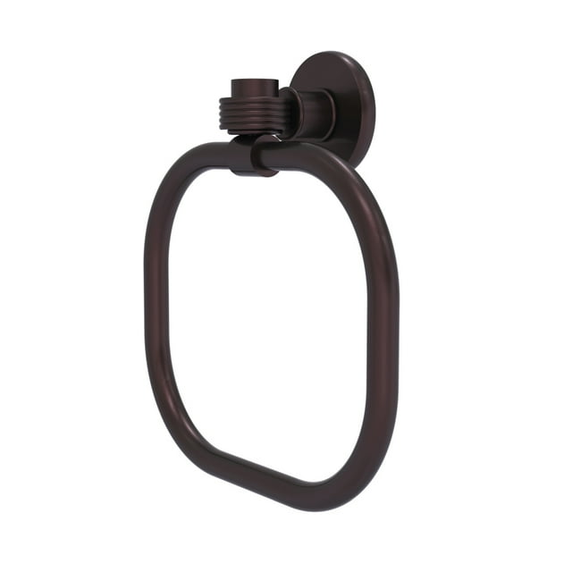 Continental Collection Towel Ring with Groovy Accents