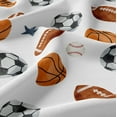 thumbnail image 4 of Sweet Jojo Designs Watercolor Sports Theme Boy Queen Size Sheet Set 4 Piece, 4 of 5