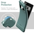 thumbnail image 6 of JETech Slim Fit Case for Google Pixel 7 Pro, Thin Phone Cover Matte Finish with Shock-Absorption and Carbon Fiber Design (Dark Green), 6 of 7