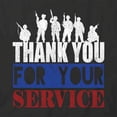 thumbnail image 2 of Thank You T-Shirt | Patriotic American Black Tee Gift, 2 of 5