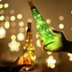 thumbnail image 4 of Luces DIY Decoración de fiesta Navidad Halloween Boda Botella de vino Luces LED Forma de corcho Alambre de plata Luz de hadas Sincero Hogar, 4 of 6