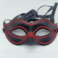 thumbnail image 6 of Xfvqtps LED Mardi Gras Mask for Women Flash Light up Masquerade Masks Half Face Carnival Mask for Makeup Performance Ball Party(Battery Not Included) Red, 6 of 6