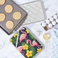 thumbnail image 5 of Yayeee Pot Holders Kitchen Heat Resistant with Pocket 7"x9.8" Cotton Oven Cooking Hot Pads, Flamingo Pattern, 5 of 7