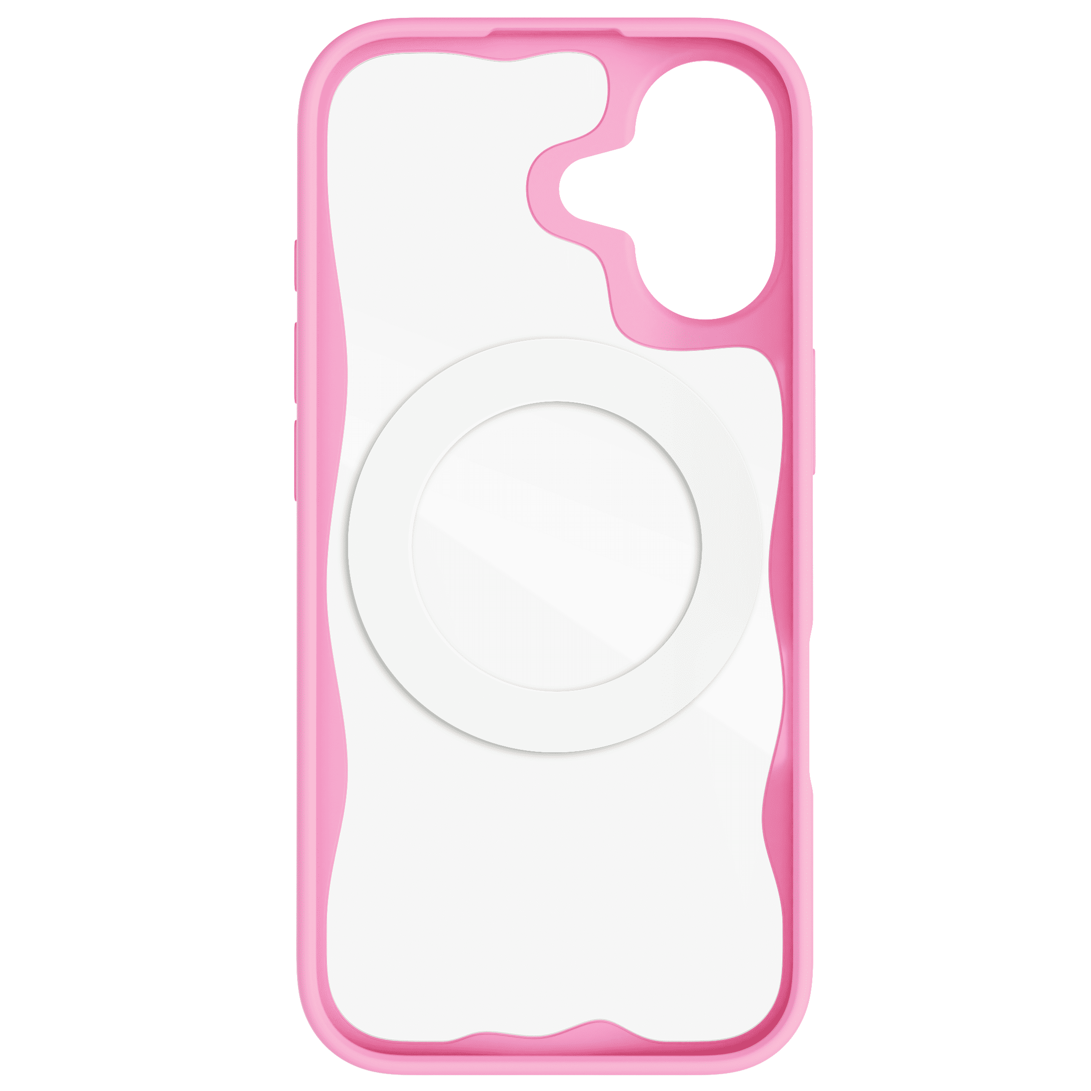 onn iPhone 17 Case, MagSafe Compatible Phone Case with Ring Stand & 360 Kickstand for Apple iPhone, Pink