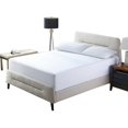 thumbnail image 1 of Resistant Microfiber Mattress Protector, Twin Size White Nonslip Fitted Sheet for Mattress Protection, Wrinkle-Free for an Uninterrupted Sleep Surface, 1 of 5