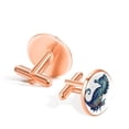 thumbnail image 3 of Sea Horse Elegant Stainless Steel Mens Cufflink Set - Stylish Addition to Formal Attire - for Business Meetings and Special Occasions, 3 of 6