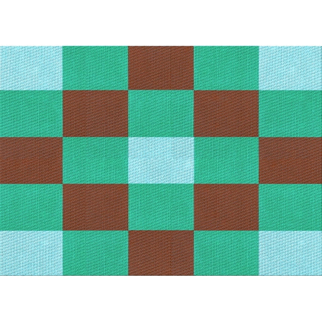 Ahgly Company Tapis Rectangulaire Lavable en Machine Turquoise Vert, 4 Pieds x 6 Pieds