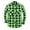 Green, variant on Mens Golf Polo Flannel Long Sleeve Plaid Button Down Chest Pocket Mens Undershirts,Red,3XL