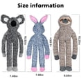 thumbnail image 6 of 3pack No Stuffing Dog Toys for Large Dogs, Plush Teething Toys to Keep Them Busy, Squeaky Crinkle Interactive Toys, Cute Funny Dogs Animals Gifts for Small Medium Large Breed (Rabbit Koala Shuse), 6 of 7