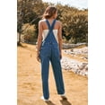 thumbnail image 6 of Pink Queen Women's Long Length Denim Overall, Size L, 6 of 6