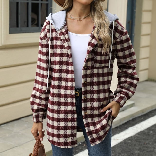 LOVZFMLL Vestes pour Femmes Décontractées Col Rond Uni Poche Ourlet Fendu T-shirt Ample Manteau