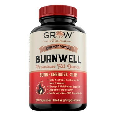 Grow Vitamin Premium Fat burner supplement, 60 capsules