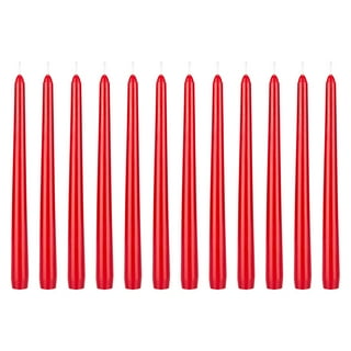 Better Homes & Gardens Unscented Taper Candles, Red, 2-Pack, 11 inches  Height 