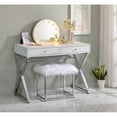 thumbnail image 4 of Acme Furniture Acme Furniture AC00787 AC00787 AC00787 - Miroir d'Accent, Finition Blanche - Alma, 4 of 8