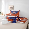 thumbnail image 6 of Homewish Gamer Gaming 7 Pieces Bedding Comforter Set,Baseball Sport Full Bedding Set,Orange Blue Fitted Sheet Flat Sheet For Boys,Ultra Soft Home Decor Reversible, 6 of 8