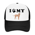 thumbnail image 2 of Youth Big Kid Trucker Hat I Love My Vizsla Dog, 2 of 5