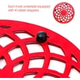 thumbnail image 3 of Cast Iron Decorative Metal Trivet Set by Trademark Innovations (Set of 3 Red), 3 of 5