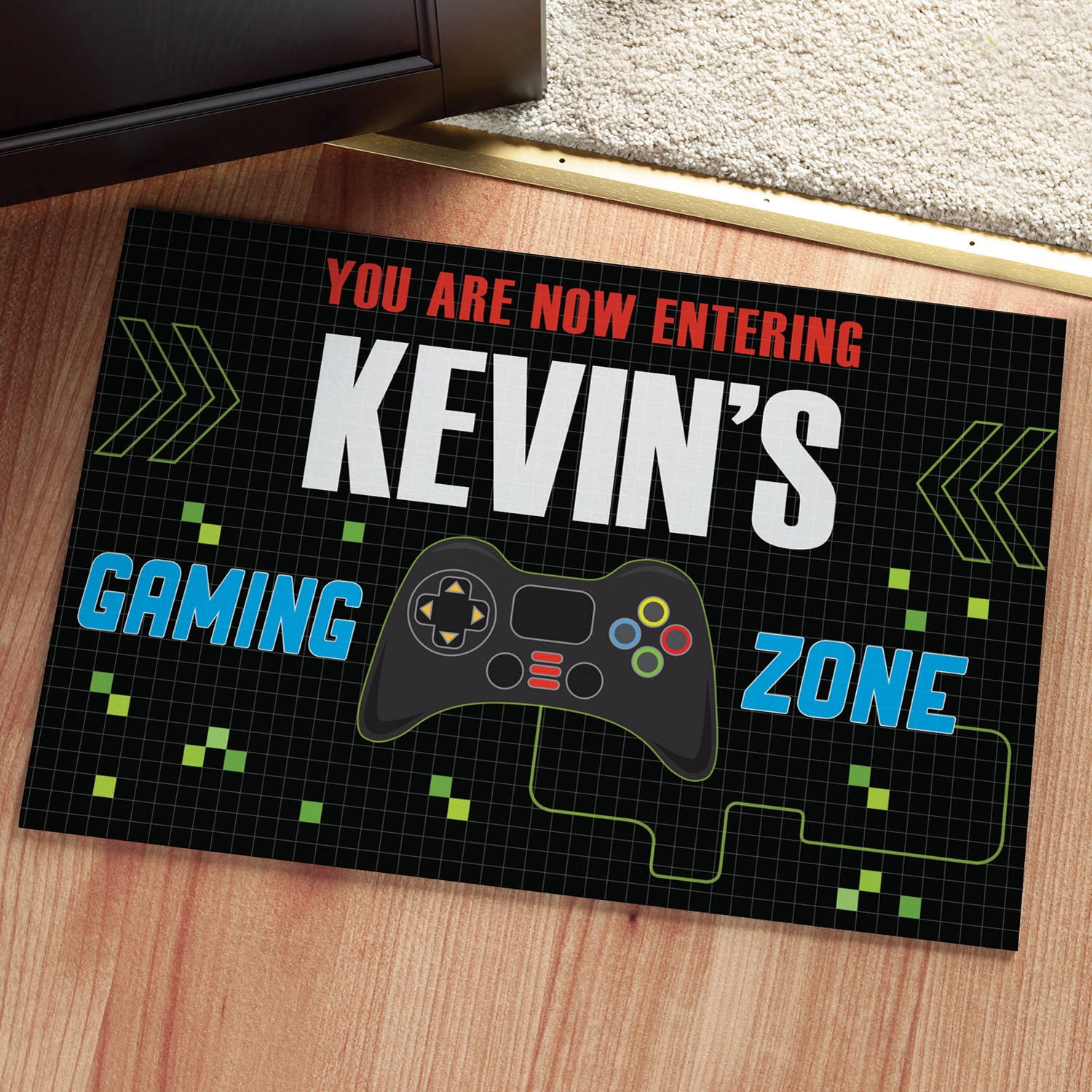 Personalized Doormat Video Gamer