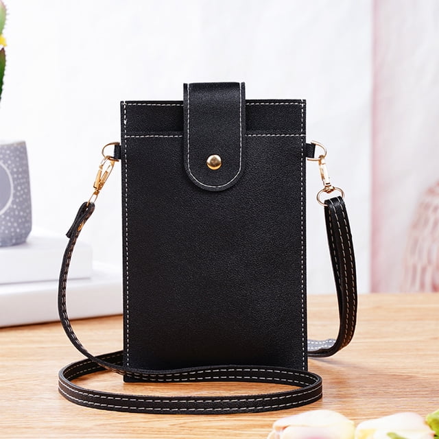 Bilqis Touchscreen Phone Purse Crossbody For Women, Cellphone Crossbody With Shoulder Strap, Crossbody Phone Wallet Case With Clear Window Up To 6.7in Phone