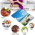thumbnail image 4 of Sky Grass Sea Beach Food Scale Digital Kitchen Scale Waterproof Tempered Glass Tare Function 11 lb for Baking Cooking Meal Prep, 4 of 7