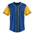 thumbnail image 3 of Baseball Short Sleeve Button Down Team Jersey Casual Button Down Shirts, 3 of 5
