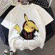 thumbnail image 1 of Camiseta de Pokémon para niños y niñas, camisa de Manga Kawaii de dibujos animados de Pikachu, Harajuku, ropa informal de moda qym unisex, 1 of 2