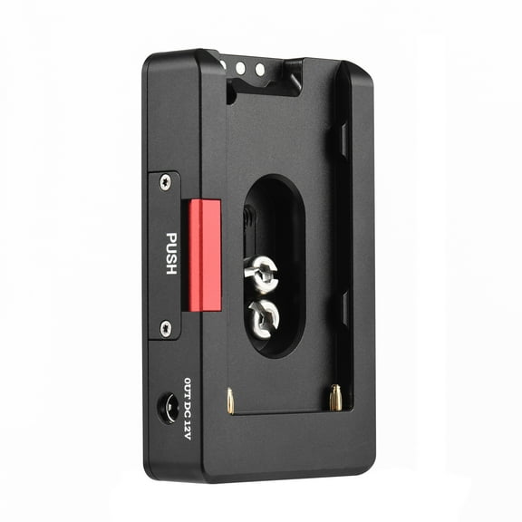 ,Np-f Battery Adapter Plate With 1/4 Inch Screw Dc12v Dc8v Port Dc12v Dc8v Battery Adapter Plate With Usb Port Plate With Usb Metal Battery Adapter Np-f570/ Np-f550 Port With Screw